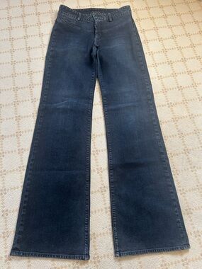 Goldsign Wide Leg women’s Jeans in Dark Blue/ black. 28.  Like new